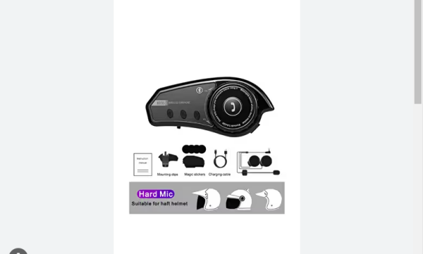 MOTOSİKLET İNTERCOM KULAKLIK BT35 PLUS