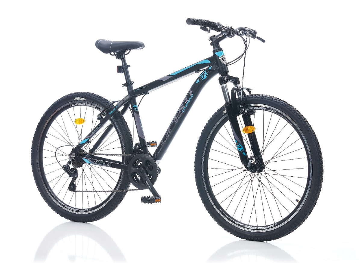 CORELLİ FELIX 3.2 24 JANT 14cm KADRO V-FREN SİYAH-TURKUAZ BİSİKLET