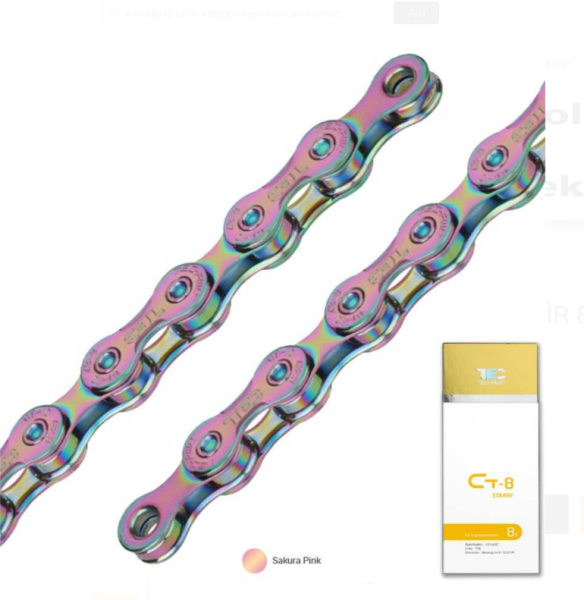 KMC TEC RENKLİ ZİNCİR 7-8 VİTES 116 BAKLA - SAKURA PINK