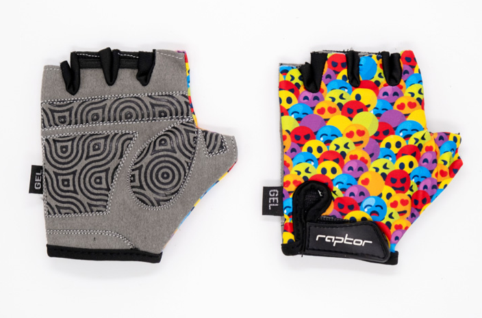 RAPTOR - Çocuk Eldiveni - Silikon Jelli - Neon Face M 4-7 YAŞ