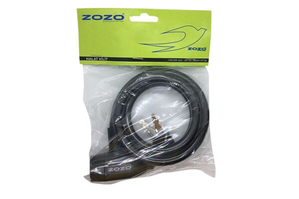 ZOZO - Halat Kilit - Anahtarlı 12*80cm