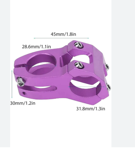 BİSİKLET GİDON BOĞAZI Wake Aluminyum 45mm - 31,8 Oversize MOR