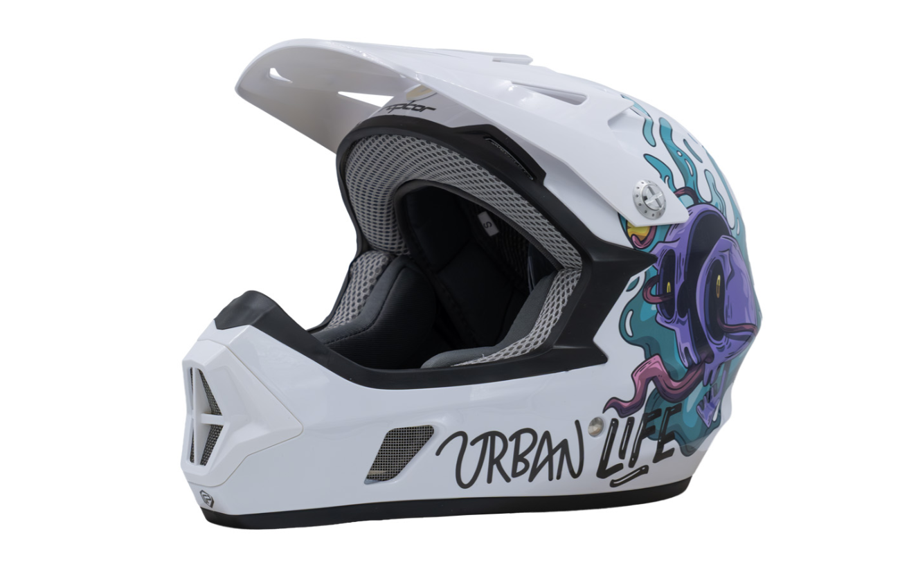 RAPTOR GRAVITY Full Face Kask (Impact-Pro) - Varsity Chaos - XL