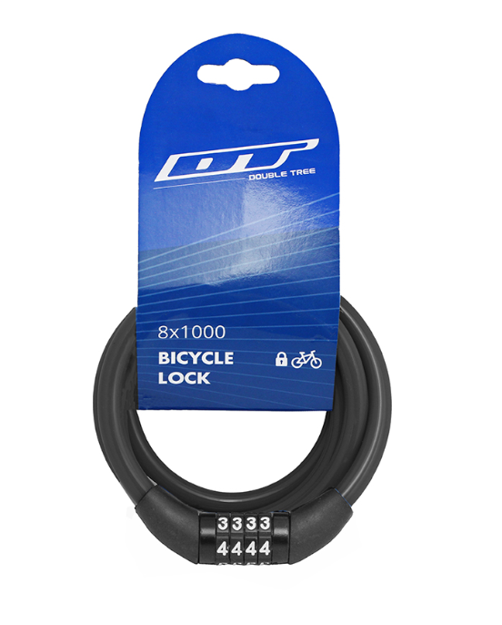 Kilit - DT82120, 8x1000, 4 Şifreli, Siyah Sabit Şifre