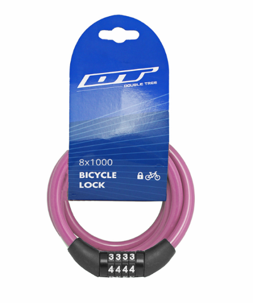 Kilit - DT82120, 8x1000, 4 Şifreli, Pembe Sabit Şifreli
