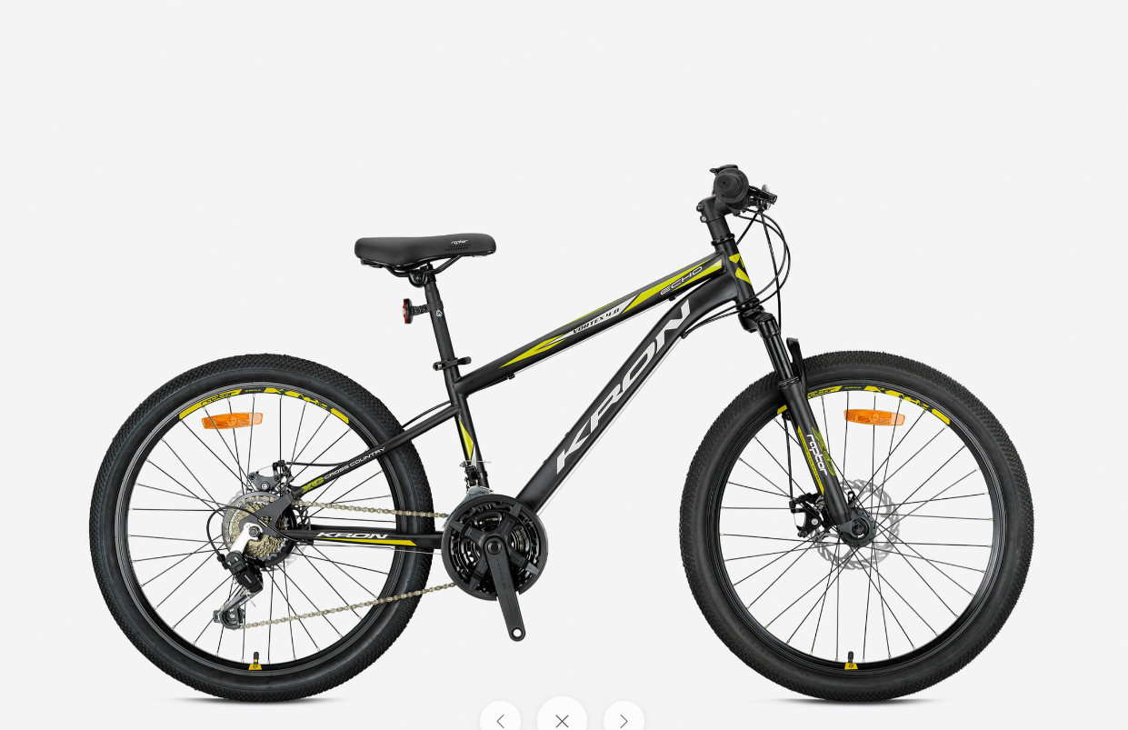 KRON VORTEX 4.0 MD 26 JANT 14cm KADRO SİYAH-SARI BİSİKLET