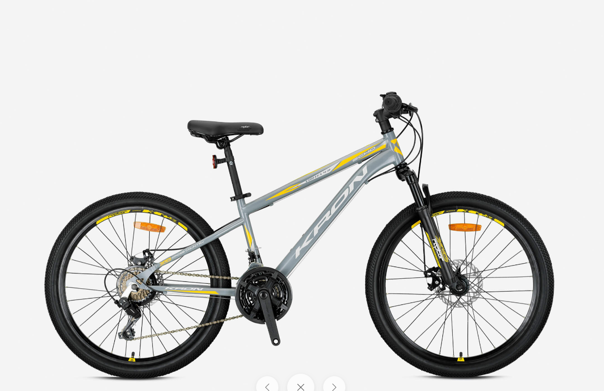 KRON VORTEX 4.0 26 JANT 14cm KADRO NARDO GRİ-SARI BİSİKLET