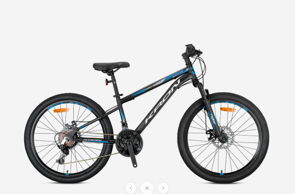 KRON VORTEX 4.0 MD 27,5 JANT 15cm KADRO SİYAH-MAVİ BİSİKLET