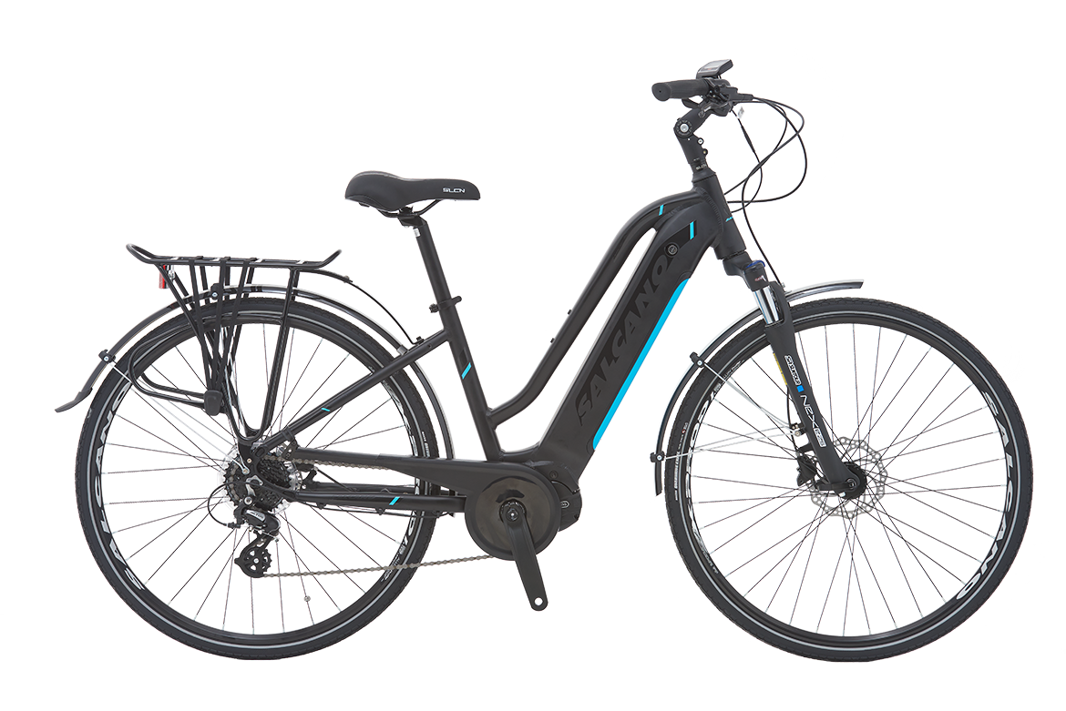 SALCANO SERENITY 3 UNISEX ELEKTRİKLİ BİSİKLET SİYAH-TURKUAZ