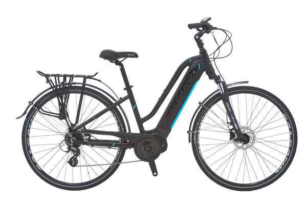 SALCANO SERENITY 3 UNISEX ELEKTRİKLİ BİSİKLET SİYAH-TURKUAZ