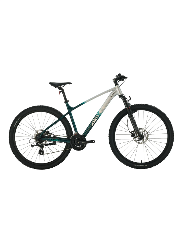 BİSAN BOLD 8.3 HD FREN 24 VİTES 27,5 JANT 17cm KADRO GRİ-YEŞİL BİSİKLET