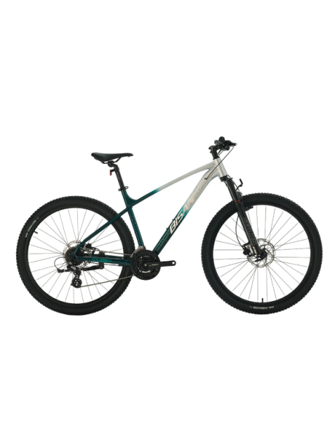 BİSAN BOLD 8.3 HD FREN 24 VİTES 27,5 JANT 17cm KADRO GRİ-YEŞİL BİSİKLET