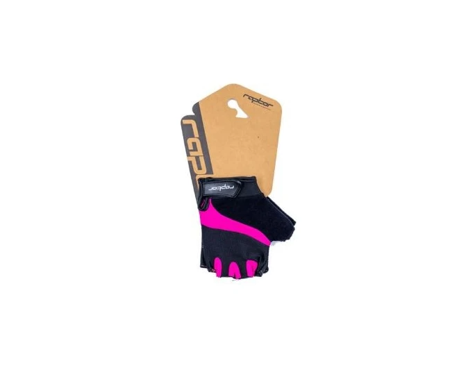 BİSİKLET ELDİVEN Raptor - Cırtlı Eldiven - Pembe - Small
