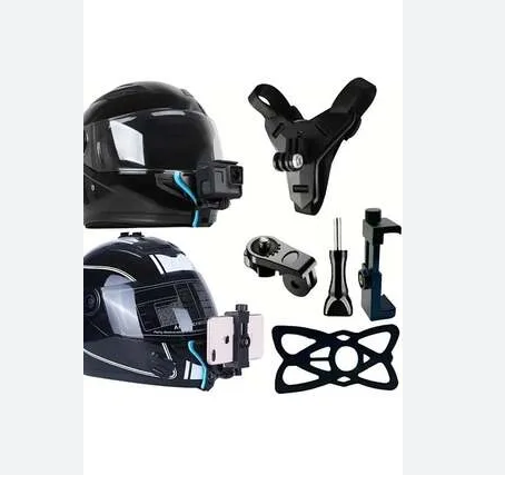 MOTOSİKLET KASK TELEFON VE KAMERA TUTUCU