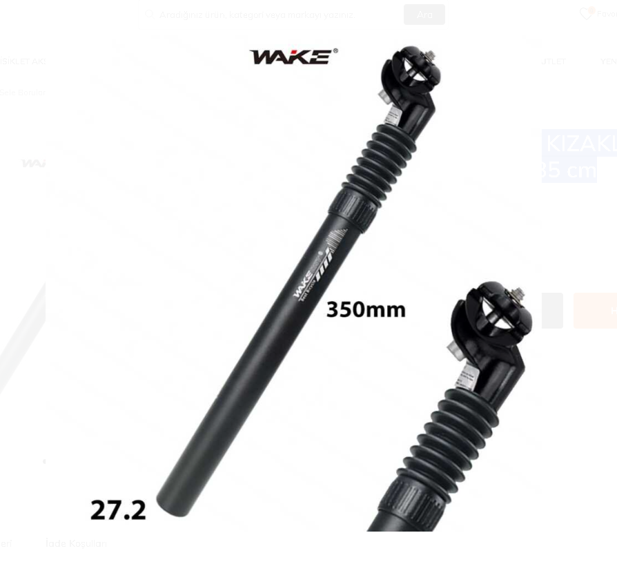 WAKE AMORTİSÖRLÜ KIZAKLI SELE BORUSU - 27.2 mm x 35 cm
