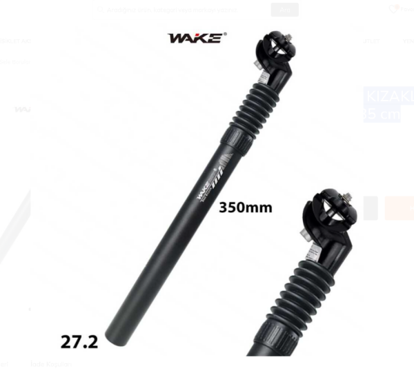 WAKE AMORTİSÖRLÜ KIZAKLI SELE BORUSU - 27.2 mm x 35 cm