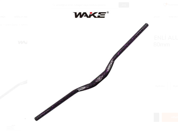 WAKE KAMUFLAJ DESENLİ ALUMİNYUM MTB GİDON SİYAH-MOR 31.8mm 780mm