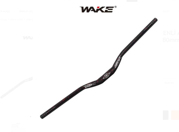 WAKE KAMUFLAJ DESENLİ ALUMİNYUM MTB GİDON SİYAH-KIRMIZI 31.8mm 780mm