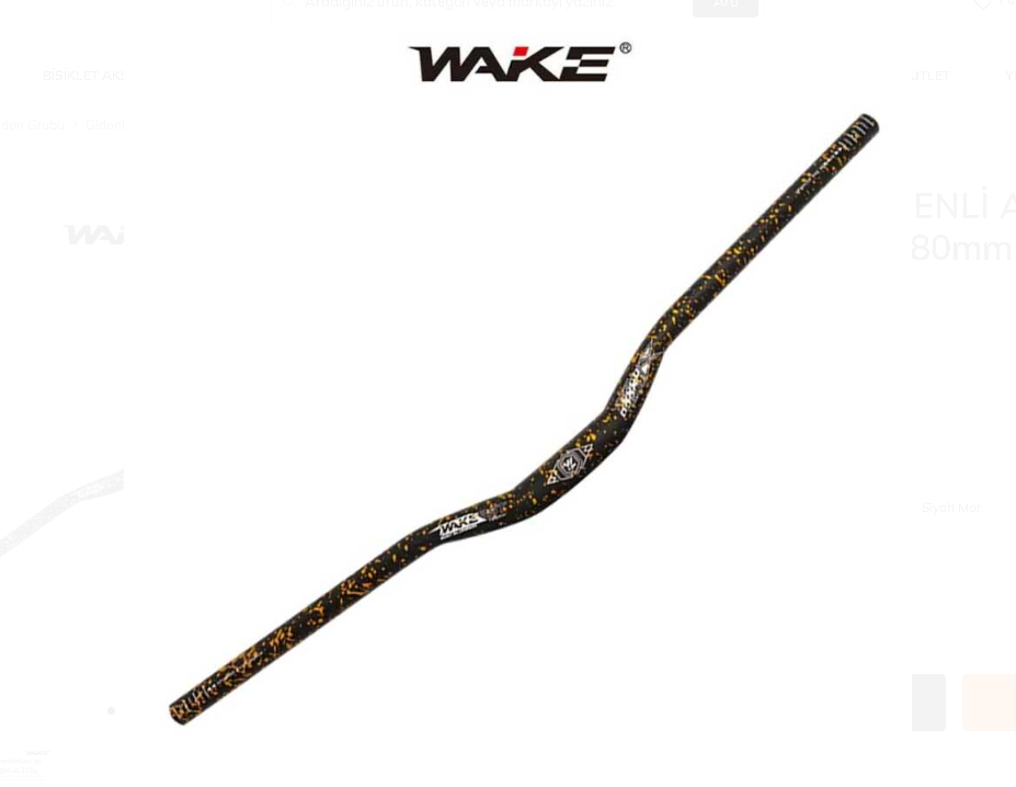 WAKE KAMUFLAJ DESENLİ ALUMİNYUM MTB GİDON SİYAH-GOLD 31.8mm 780mm