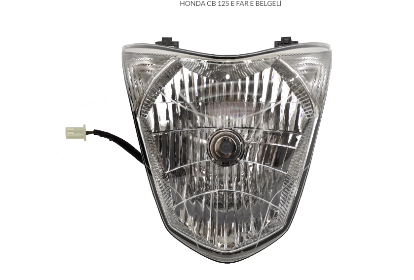 HONDA CB 125 E ÖN FAR E BELGELİ