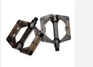 BİSİKLET PLATFORM PEDAL ŞEFFAF BİLYALI SİYAH