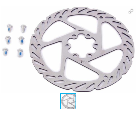 BİSİKLET ROTOR DİSK 6 DELİKLİ İTHAL 160mm