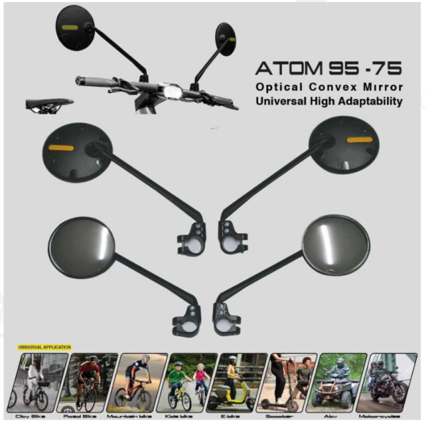 BİSİKLET AYNA ATOM 75 MODEL GENİŞ AÇILI