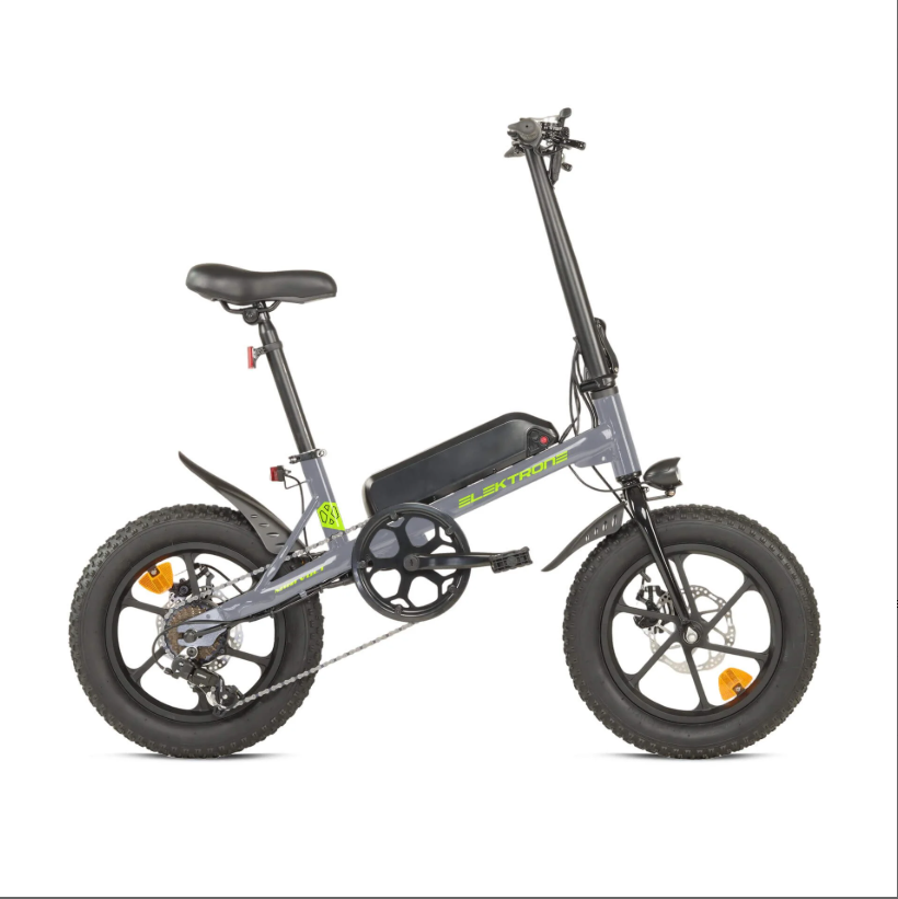 KRON ELEKTRON MINI VOLT 16 JANT NARDO GRİ-SARI KATLANABİLİR ELEKTRİKLİ BİSİKLET