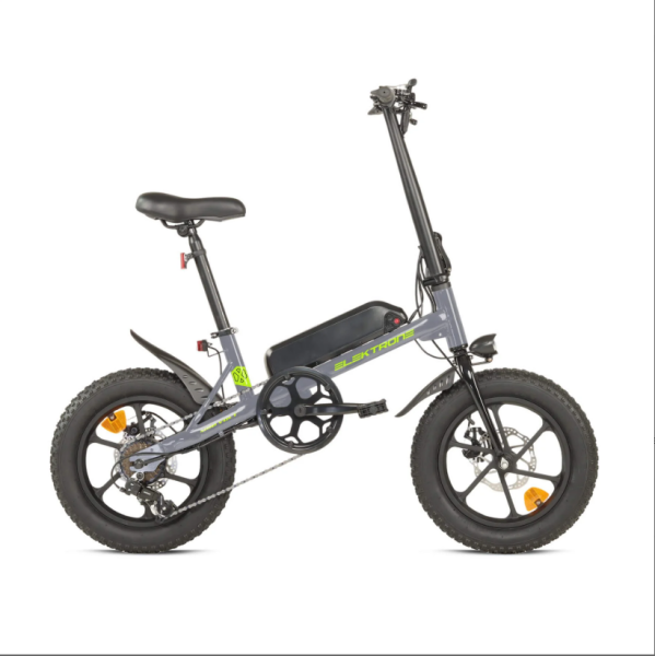 KRON ELEKTRON MINI VOLT 16 JANT NARDO GRİ-SARI KATLANABİLİR ELEKTRİKLİ BİSİKLET