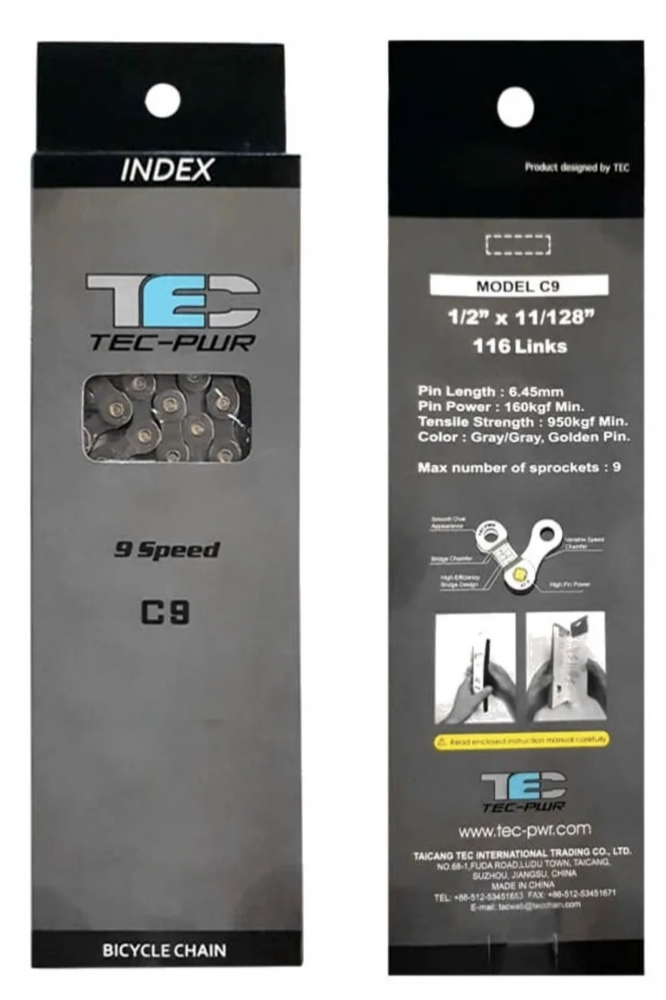 TEC (KMC) C-9  9'LU ZİNCİR KROM