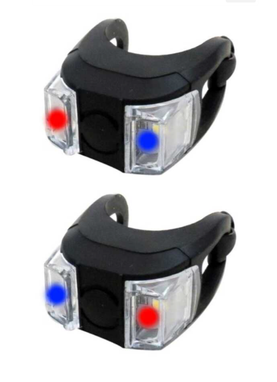 EFR SİLİCON ÇİFTLİ FLAŞÖR KIRMIZI MAVİ IŞIKLI PİL DAHİL JY-267-6C