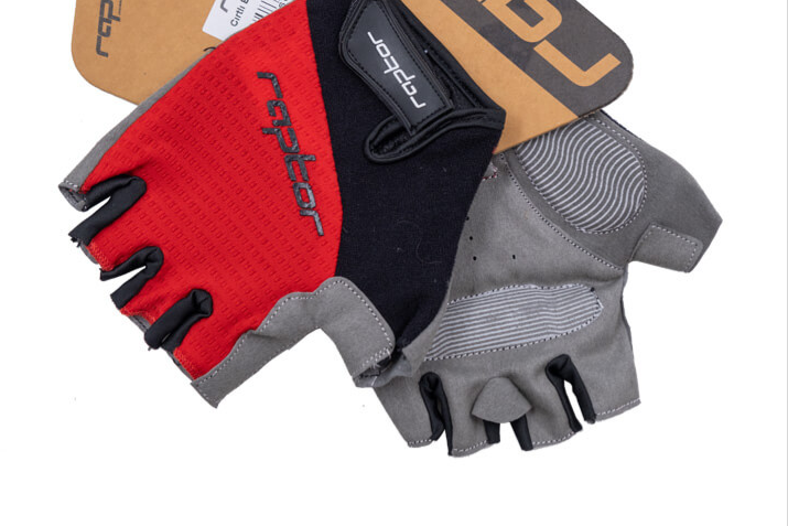 BİSİKLET ELDİVEN RAPTOR CIRTLI KIRMIZI-GRİ (XL) BEDEN