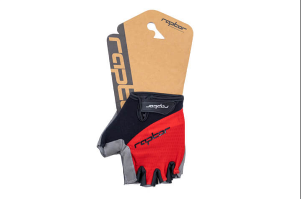 BİSİKLET ELDİVEN RAPTOR CIRTLI KIRMIZI-GRİ (XL) BEDEN