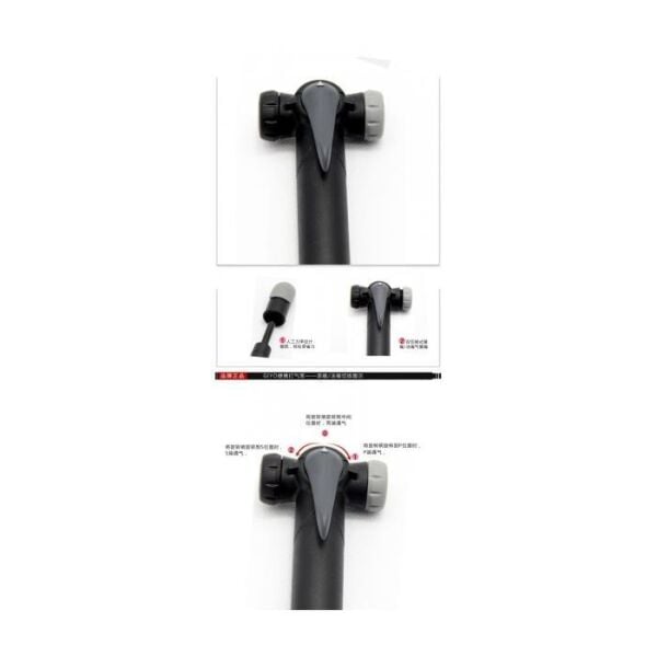 GIYO EL POMPASI GP-04T İKİZ VANALI AV/FV UYMLU SİYAH/GRİ