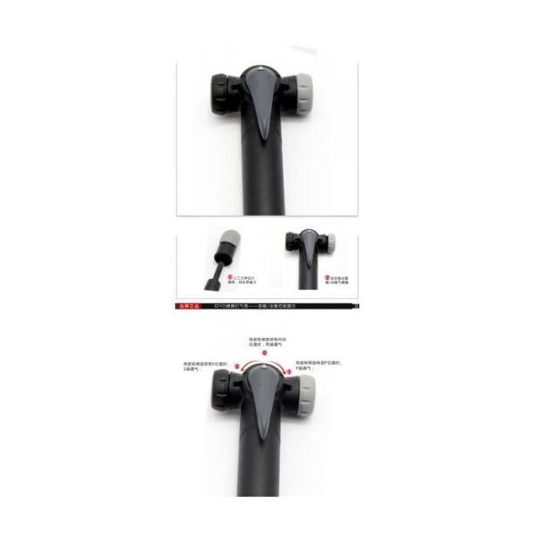 GIYO EL POMPASI GP-04T İKİZ VANALI AV/FV UYMLU SİYAH/GRİ