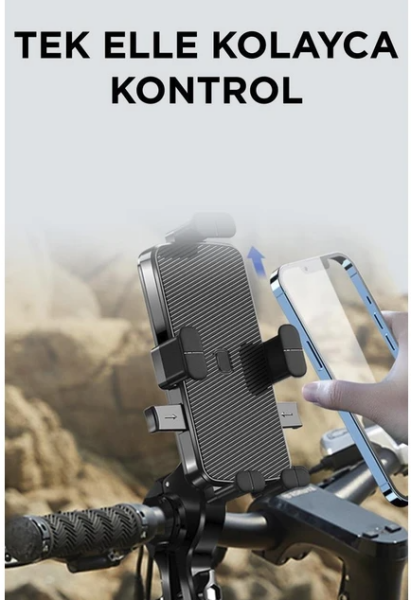 TORİMA JX-041 BİSİKLET MOTOSİKLET TELEFON TUTUCU GİDON BAĞLANTILI