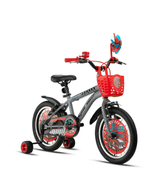 GERONİ X-FORCE 16 JANT NARDO GRİ-SİYAH-KIRMIZI BİSİKLET