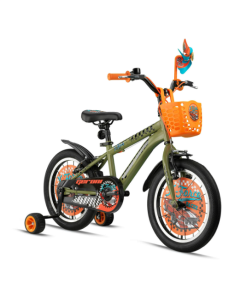 GERONİ X-FORCE 16 JANT MAT HAKİ-TURUNCU BİSİKLET