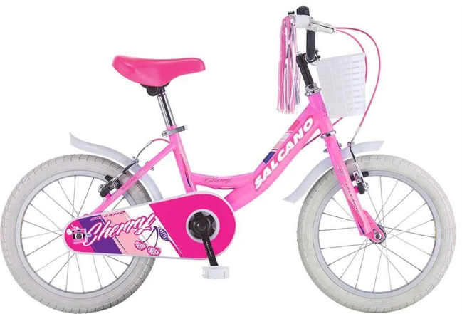 SALCANO CHERRY 16 JANT PEMBE-BEYAZ-BİSİKLET
