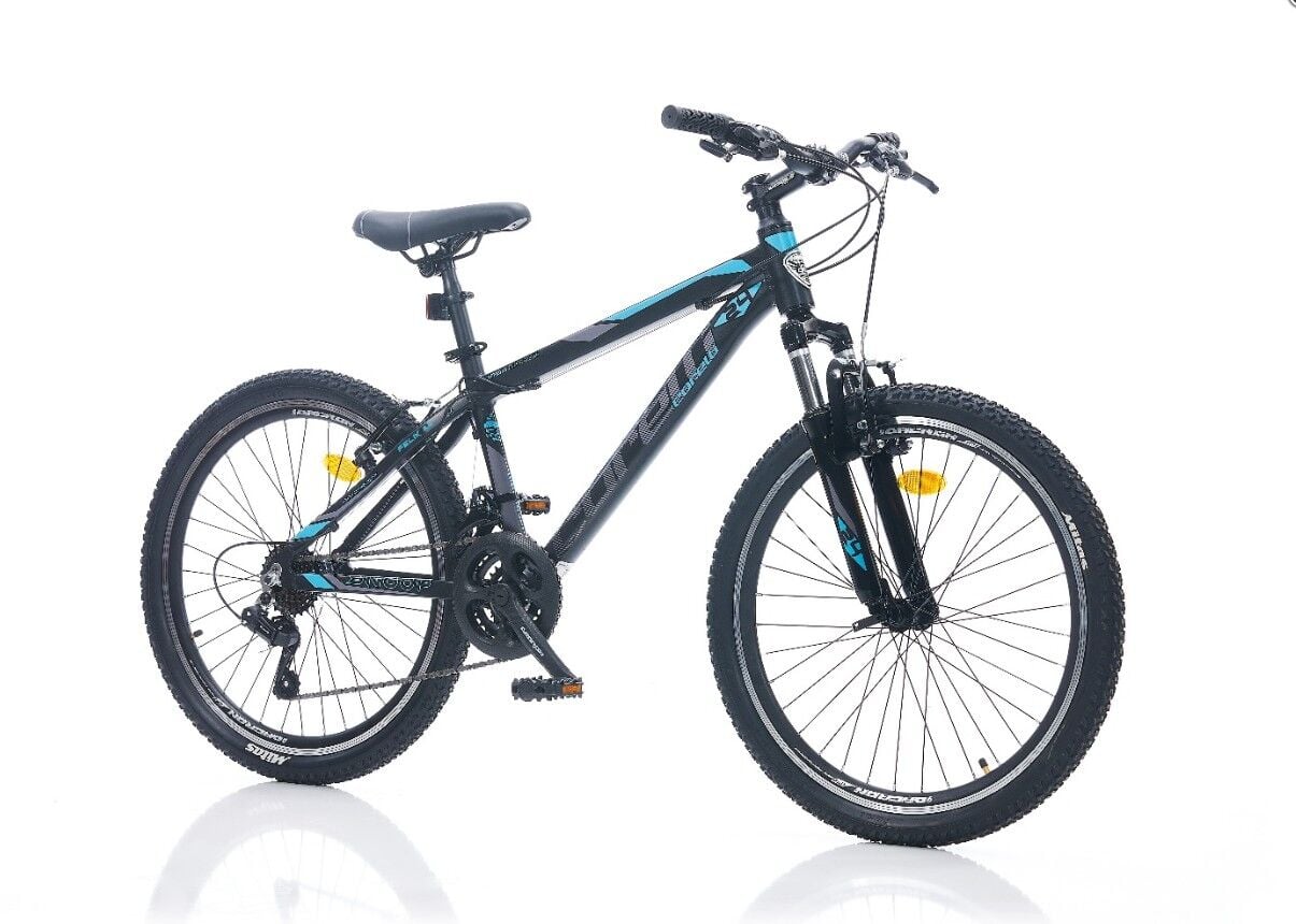 CORELLİ FELIX 3.2 V-FREN 24 JANT 14cm KADRO SİYAH-TURKUAZ BİSİKLET