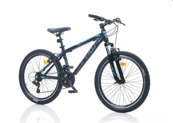 CORELLİ FELIX 3.2 V-FREN 24 JANT 14cm KADRO SİYAH-TURKUAZ BİSİKLET