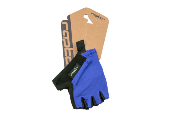 BİSİKLET ELDİVEN RAPTOR CIRTLI (M) BEDEN SİYAH-MAVİ