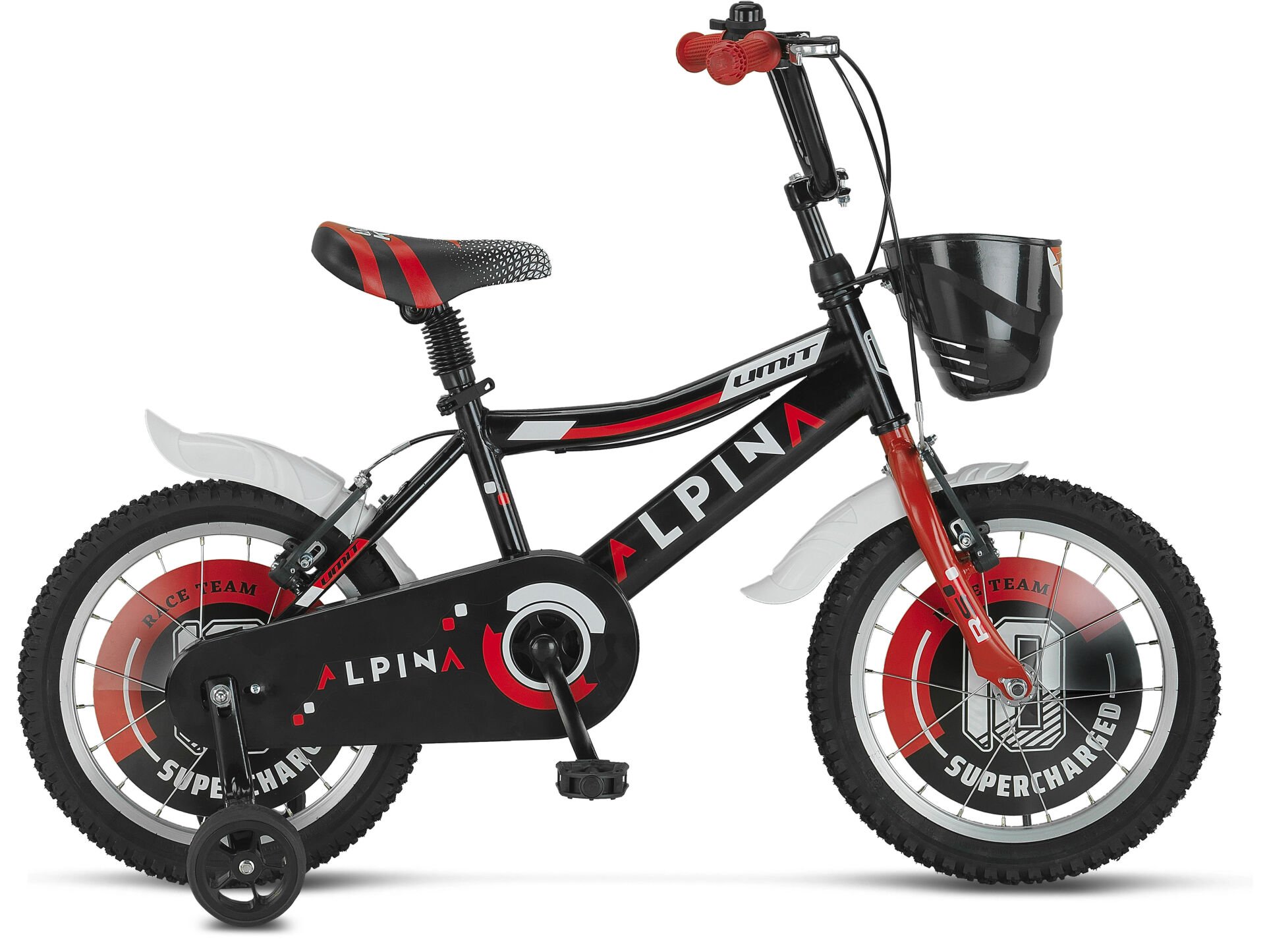 ÜMİT ALPINA 16 JANT SİYAH-KIRMIZI BİSİKLET