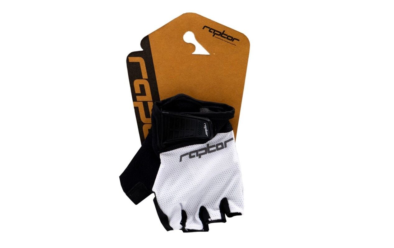 RAPTOR EVO Kısa Parmak Eldiven (Gel-Pad) - Ice White - L BEDEN