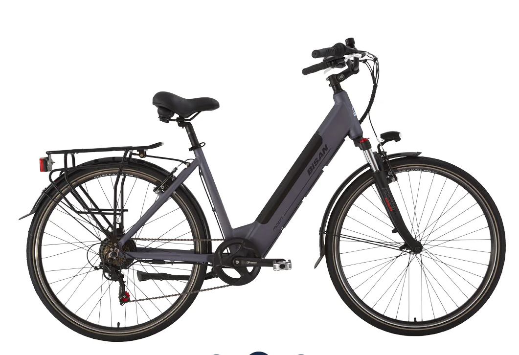 BİSAN MOON 28 JANT 7 VİTES ELEKTRİKLİ BİSİKLET METALİK GRİ