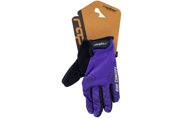 RAPTOR MATRIX Uzun Parmak Eldiven (Comfort-Gel) - Cyber Purple - S