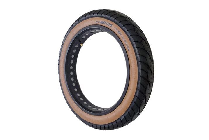 COMPASS - 20*4.00 Slick Fat Bike Lastiği - Amber