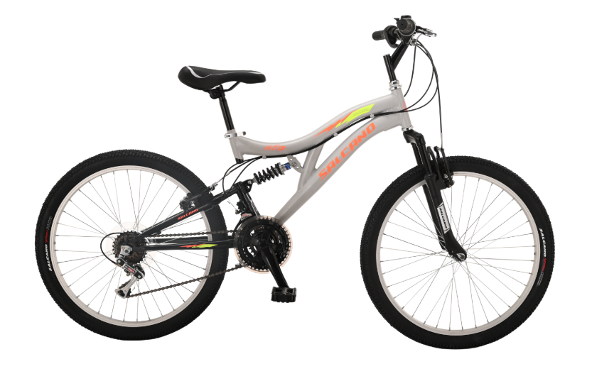 SALCANO HEKTOR 24 JANT V-FREN GRİ-TURUNCU BİSİKLET