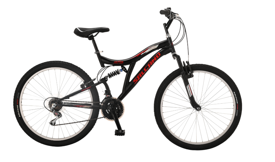 SALCANO HEKTOR 24 JANT V-FREN SİYAH-KIRMIZI BİSİKLET