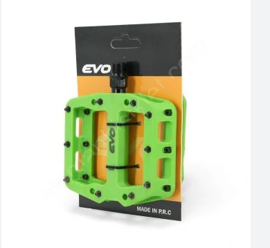 EVO BİSİKLET PEDALI RULMANLI ÇİVİLİ PLATFORM MODEL YEŞİL